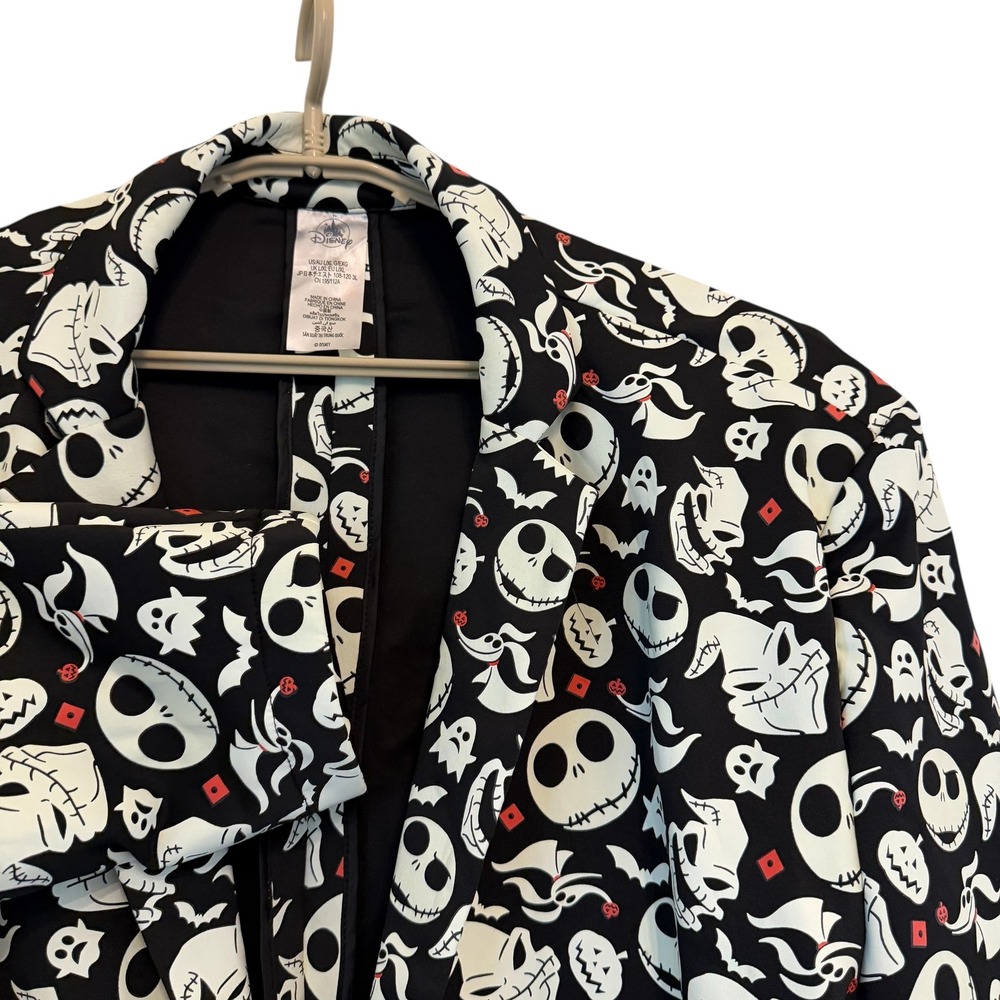Disney Nightmare Before Christmas Skellington Glow in Dark Jacket Blazer L/XL - Picture 9 of 15